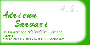 adrienn sarvari business card